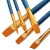Import 12 paint brushes with 2 color palette watercolor gouache nylon wool paintbrushes from China