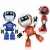 Import 12pcs Alloy Metal Toy Educational Mini Dancing Robot With Light Music from China