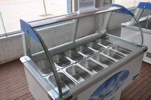 12trays salad display refrigerator