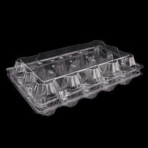 15Holes Clamshell Clear Plastic Egg Tray for Supperment  Egg Packaging