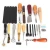 Import 18 Pcs/set Leather Craft Punch Tool Kit Stitching Carving Working tool leather Pressing edge tool from China