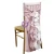 Import 19869 cheap wedding blush pink bridal chiffon ruffled chair hood/curly willow chair sash from China