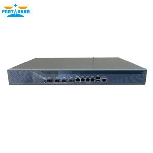 1U Hardware Firewall  Network with 4* 82574L Gigabit LAN 4* SPF Intel Core i3 4130 3.4Ghz Mikrotik ROS 4G RAM 64G SSD