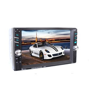 2 Din Car MP5 Multimedia Player 6.6 inch HD Touch screen Car FM Radio stereo Bluetooth support rear camera 2 USB Port FM