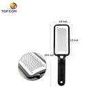 2 PCS Dual Sided Professional Pedicure Tools Stainless Steel Foot File Rasp Callus Remover
