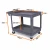 Import 2 Shelf Large Food Hotel Restaurant Service Trolley Plastic Utility Tool Cart from China