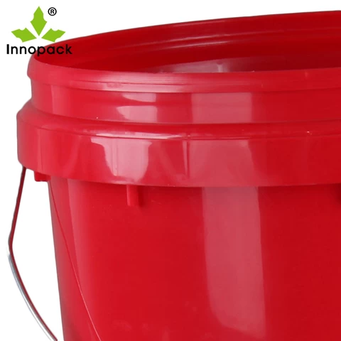 20 liter red plastic pail water pail jerry can 5 gallon
