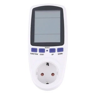 2016 Hot Sale domotica interruptor interrupteur EU Plug Monitor Analyzer Power Energy Meter Wattage Voltage Frequency Power LCD