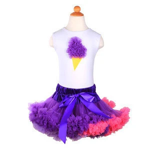 2016 yawoo birthday pettiskirts suits purple hotpink fluuffy skirt chiffon tutu teen pettiskirt dance wear pettiskirts