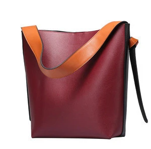 2018 New fashion real leather bag women genuine leather handbag