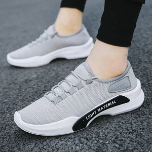 2019 Spring Men&#039;s Running Mesh Shoes Men Hard-Wearing Sneakers Breathable Outdoor Trainers Light Walking Shoes for Man