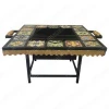 2020 Factory New Style  Outdoor Metal Square Mosaic Fire Pit Tile Table