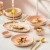Import 2021 China luxury dinner plate set porcelain gold china dinner sets online dinnerware ceramic dinner set plate from China