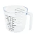 Import 2021 Hot Sale Transparent Plastic 3-Piece Measuring Cup Set of BPA-free Stackable Clear Heat-resistant Kitchen Jigger from China