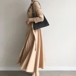 2021 Trendy Women Khaki Belt Coats Womens Long Ankle Trench Coat