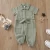 Import 2021 Wholesale Popular Cute Solid Color Children Clothes Trendy Blank Short Sleeve Jeans Outfits Girls Jumpsuits from China