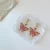 Import 2022 Crystal Butterfly Stud Earrings Drop Dangle Crystal Fashion Earrings Jewelry from China