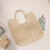 Import 2023 New Style Fashion Ladies Big Capacity Straw bag Trendy Handmade Beach Straw Tote Bag For Women from China