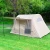 Import 3-4 Oxford Cloth Inflatable Tent With Canopy Outdoor Family Camping Activities Inflatable Cabin Shade Tent from China