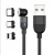 Import 3 in 1 charger cable  Greenport magnetic 1m 2m usb cable 540 degree rotate round interface mobile phone from China