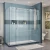 Import 3 panels bathroom room frameless sliding glass shower door from China