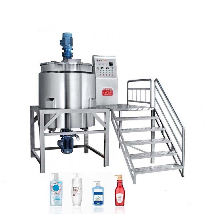 300L 500L 1T Fully Automatic Liquid Soap Cream Lotion Production Making Machine Shampoo Mixing Machine Equipment