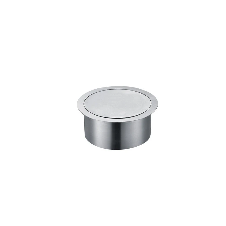 304 Stainless Steel Built-in Recessed Counter top Waste bin/dustbin  Flap Swing Cover Lid Kitchen Hotel