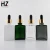 Import 30ml 50ml 60ml 100ml black frosted amber grey rectangular perfume square dropper glass bottle essential oil with bamboo cap from China