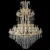 Import 34 arms lights 36&quot;x56&quot; inch 90cm 140cm crystal chandelier pendant light suspension lamp classic design luxury luxurious lighting from China
