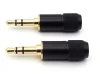 3.5mm trs 3 poles gold plated male Audio Headphone Plug Connector