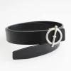 3.7cm Genuine Leather Dress Belt For Men