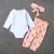 Import 3Pcs/Lot Newborn Infant Baby Girls Clothing Sets Cotton Flower Print Summer Romper from China