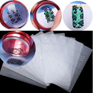 3pcs/Set Nail Art 3.5cm Stamper Stamping Silicone With Cap + Scraper + Plate Template Polish Image Transfer Manicure Tools Z0265