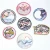 Import 3PCS/Set Round Patches Embroidered iron on Patches Applique for Clothing Accessories from China