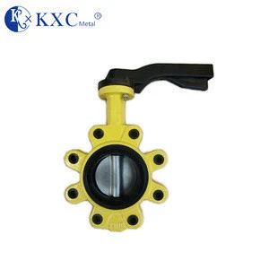 4 inch DN100 lug type butterfly valve price cast iron body EPDM seat SS410 stem CF8 disc handwheel with manufacturers