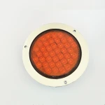 4 inch Round LED Light Stop/Tail/Turn with Flange Mount