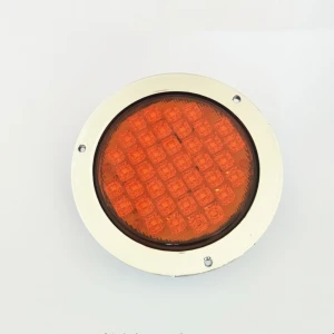 4 inch Round LED Light Stop/Tail/Turn with Flange Mount