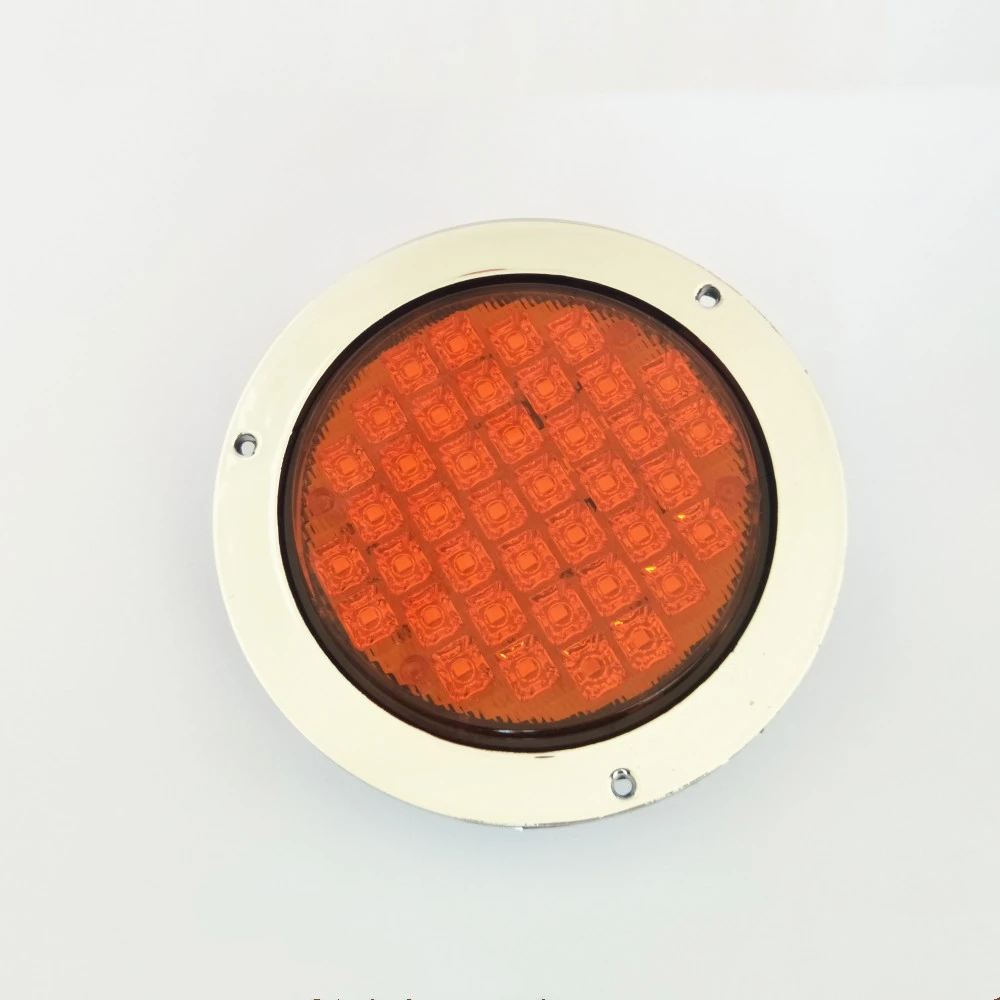 4 inch Round LED Light Stop/Tail/Turn with Flange Mount