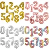 40inch number foil balloon Gold/Silver Number 0-9 Wedding Kids Birthday Party Supplies Baby Shower Decorations Event