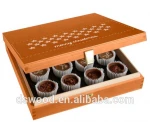 4x3 food packing wooden truffles boxes for chocolate