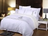 5 Star White 100% Egyptian Cotton Bed Cover Skirts Bedding Set Linen Bed Sheet For Hotel