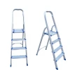 5 step aluminium domestic folding household ladder with shrinked wrapped