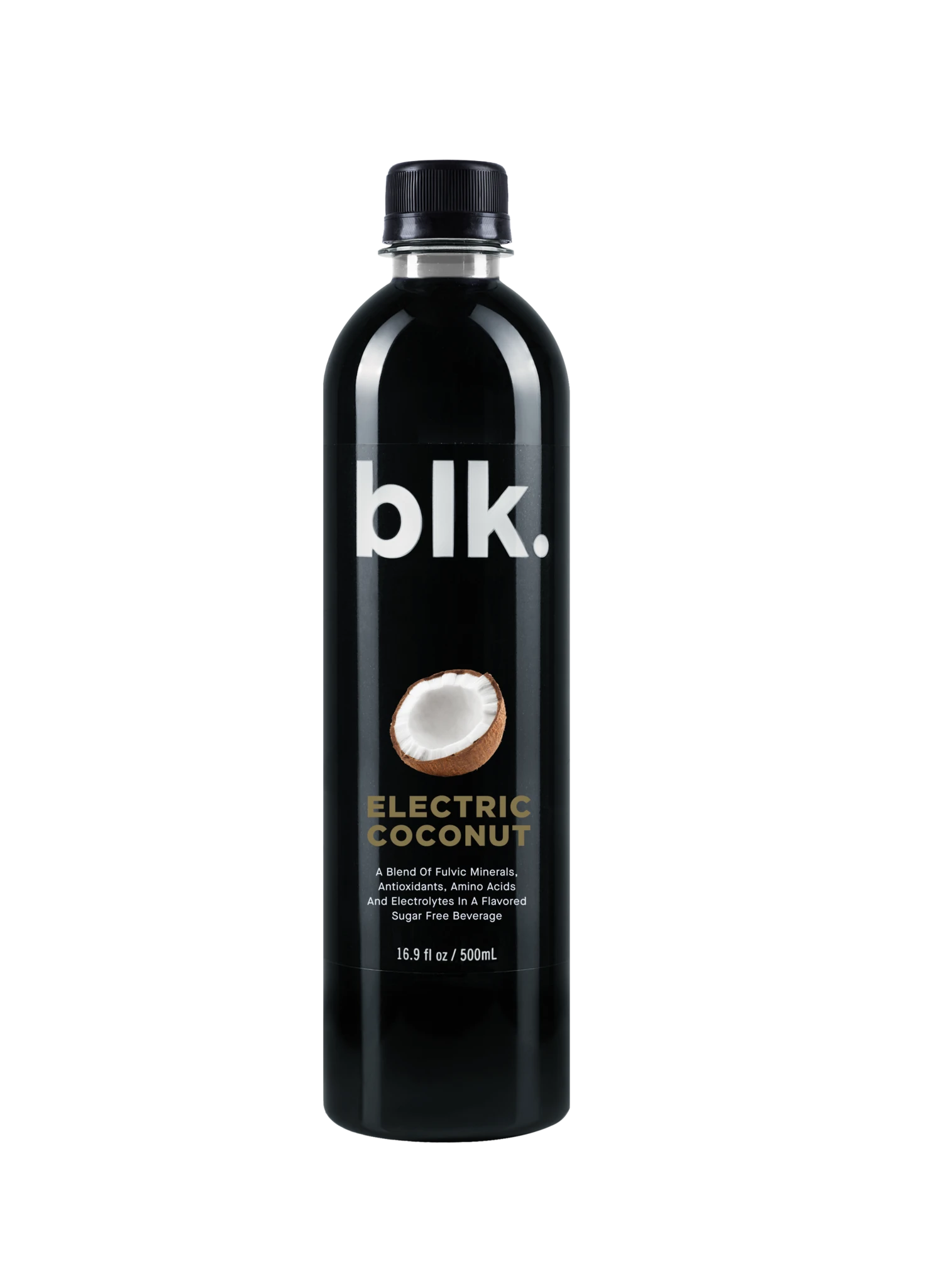 500ml x 12pk Blk. Electric Coconut  Fulvic Mineral Water 77 Trace Minerals