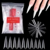 500pcs  French False Long Nail Tips Stiletto Acrylic Artificial Nail Art Tips