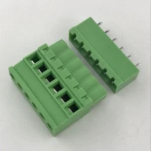 5.08MM pitch Vertical PCB pluggable terminal block male and female XK2EDGKB-5.08 2EDGVC straight pin connector beside sealed