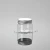 Import 50g PET Plastic Type and Aluminum Cap Material clear plastic jar with lid Clear Plastic Jar With Lid from China