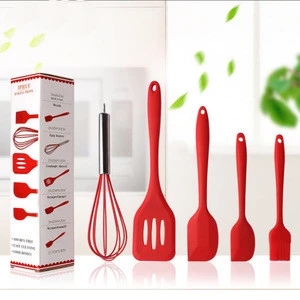 5piece bulk silicone cooking set kitchen utensils
