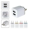 5V 2.1A Dual USB Phone Charger Adapter For iPhone X XR 8 7 iPad Fast Wall Travel Charger Usb US Plug for Samsung S9 Xiaomi Mi8