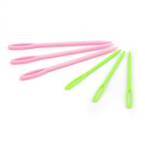 6 pcs two length light weight plastic sewing needles big eye needles for secure sewing