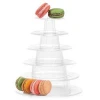 6 Tiers Round Plastic Macaron Dessert Pastry Tower Cake tools Display Stand Display Racks and Stands for Party and Celebration